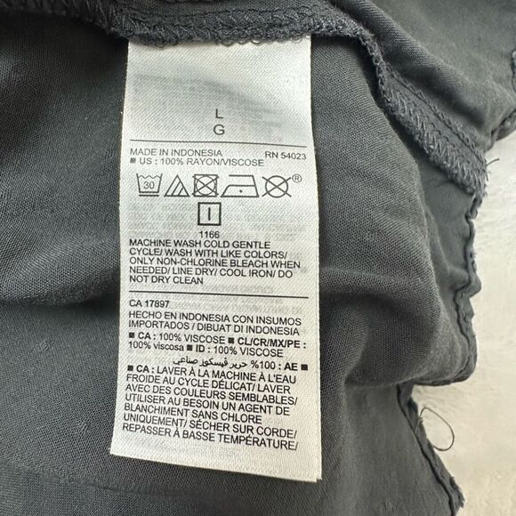 Old Navy Women's L Swiss Dot Sleeveless Swing Dress Gray Tiered With Pockets - Picture 7 of 11